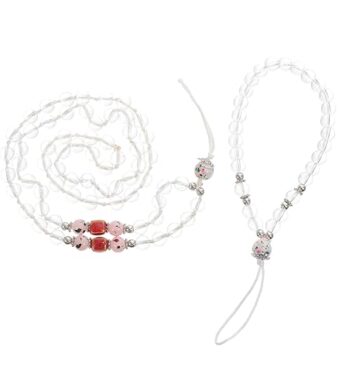 2pcs Crystal Mobile Phone Lanyard Keychain Hanging Rope for Smartphones Crystal Pendant Design for Travel Office and Outdoor Use_1