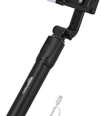 Amazon Basics Bluetooth Extendable Selfie Sticks with Wireless Remote_1