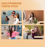 Amazon Basics Bluetooth Extendable Selfie Sticks with Wireless Remote_2