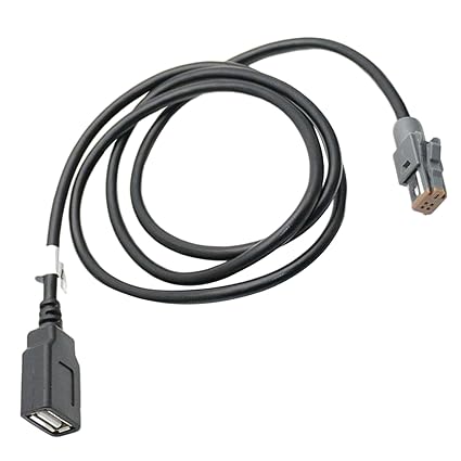 Car Converter Adapter Cable Black USB_3