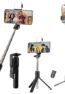 Kratos K2 Selfie Stick with Tripod Stand, 3 in 1 Multifunctional design, Rechargable LED Light with Two Brighness Levels for Make up, Selfie, Vlogging & Photo Shoot, Selfie stick with Bluetooth Remote_1