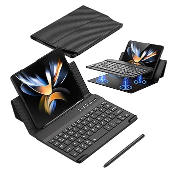 MOAITO Samsung Galaxy Z Fold 6 5 4 3 2 Keyboard Case With Pen