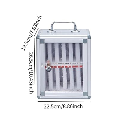 Phones Storage Cabinet Pocket Chart Sturdy Storage Case for Dormitory Office 12 Slots_3