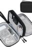 SaleOn 8.3X5 Inch Portable Storage Organizer For Usb Cable, Earphone, Power Bank,Charger, Hard Disk & Digital Gadgets, With Mesh Pockets Size 21X12Cm Inside's Material And Color May Vary, black_1
