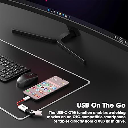 Sounce USB 3.0 to Type-C OTG Cable Male-Female Adapter Compatible with All C Type Supported Mobile Smartphone and Other Devices_3