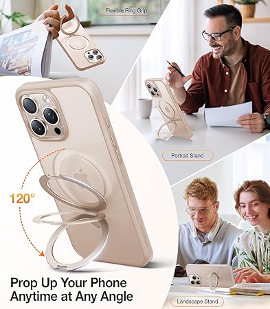 TORRAS Magnetic Ostand for iPhone 16 Pro Max Case with Stand_3