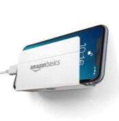 amazon basics Wall Mounted Mobile Holder Storage Case for Phones with Strong Adhesive Strips_1