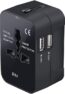 rts Universal Travel Adapter, International All in One Worldwide Travel Adapter and Wall Charger with USB Ports with Multi Type Power Outlet USB 2.1A,100-250 Voltage Travel Charger (Black)_1